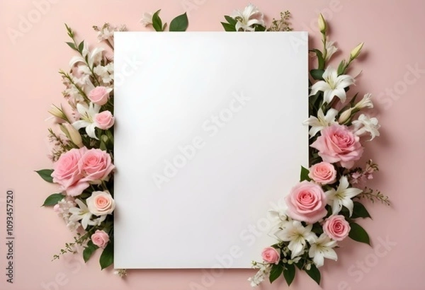 Fototapeta Empty Invitation Card