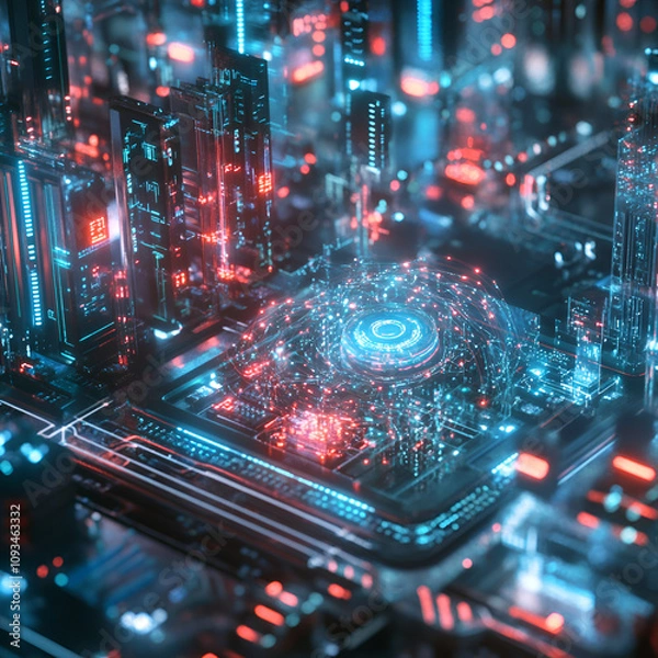 Obraz Digital City: Networked Future