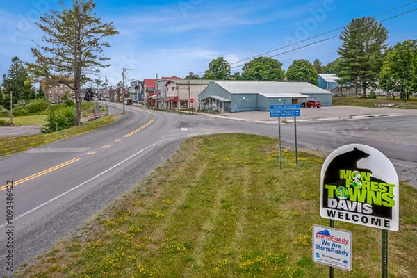 Obraz road to the town