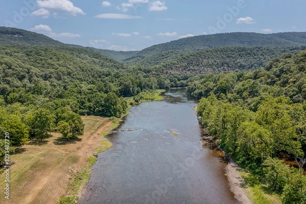 Obraz river in the mountains