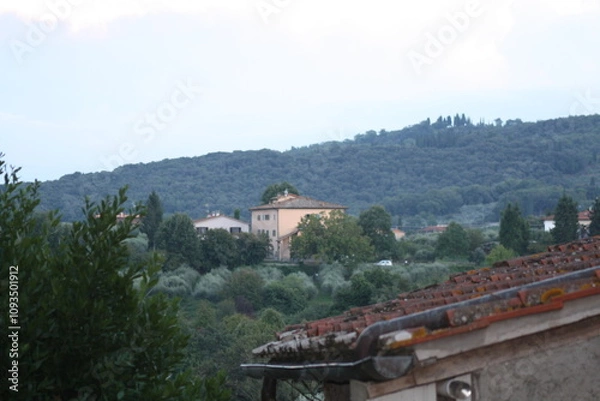 Obraz View of an Italian home in the hills