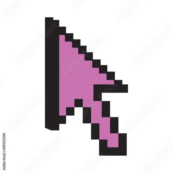 Fototapeta pixelated cursor arrow