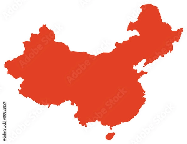 Obraz Map of China
