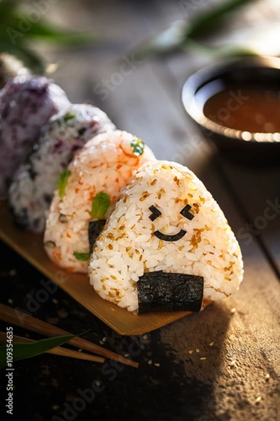 Obraz onigiri, plat japonais