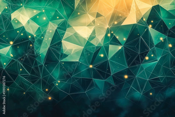 Fototapeta Geometric Polygon Fragments for Digital Design Elements