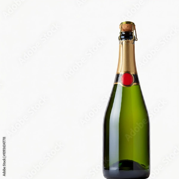 Fototapeta Champagne bottle space to write.