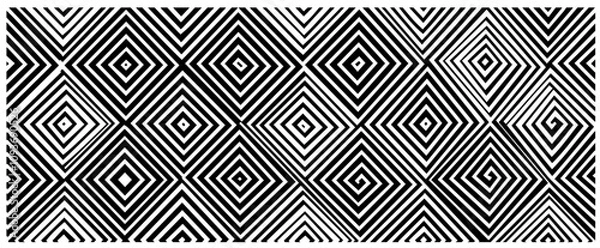 Fototapeta creative geometric designs with radial and grid elements – black vector