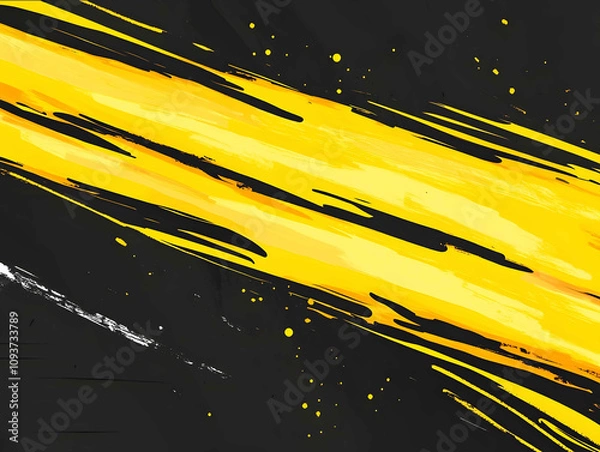Fototapeta yellow streaks 2bit simple minimal modern 2d cartoon