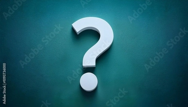 Obraz question mark concept featuring empty copy space