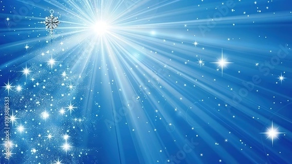 Fototapeta _Illustration_of_Christmas_background_AI