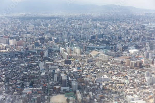 Fototapeta  view from an airplane window