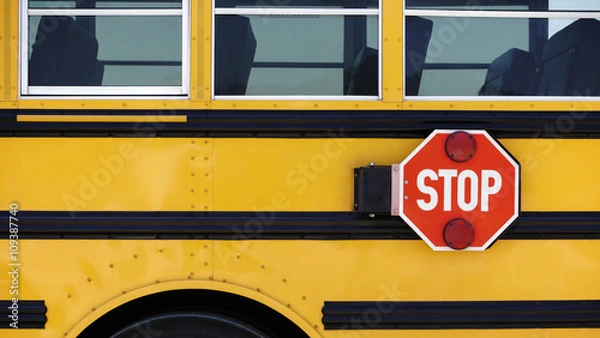 Obraz School Bus Stop sign