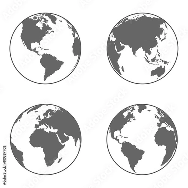 Obraz World Icon. Vector illustration.