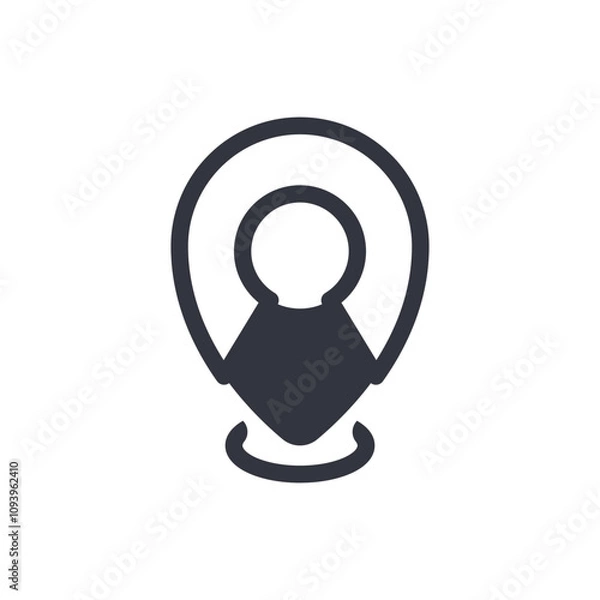 Fototapeta Location Logo Template Icon