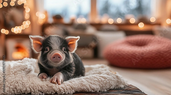 Fototapeta 可愛いマイクロブタ