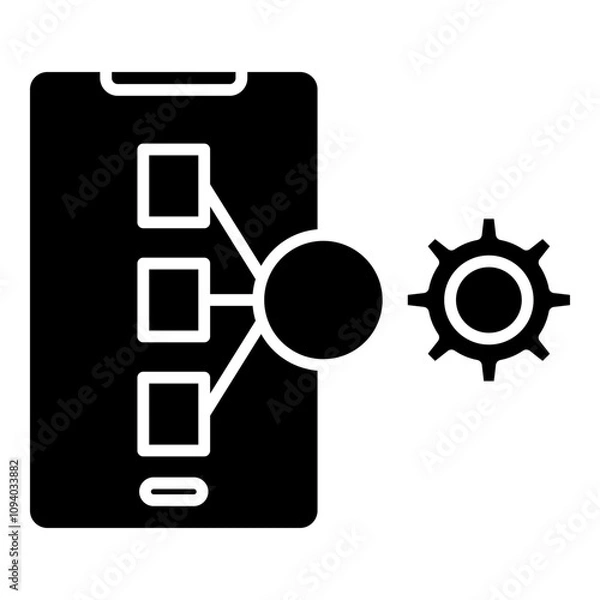 Fototapeta folder with gears