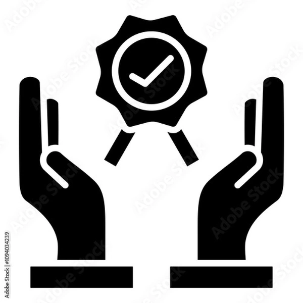 Fototapeta hand with sign
