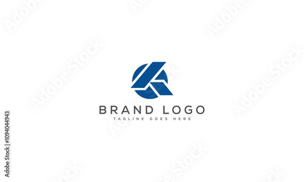 Fototapeta letter K logo design vector template design for brand.