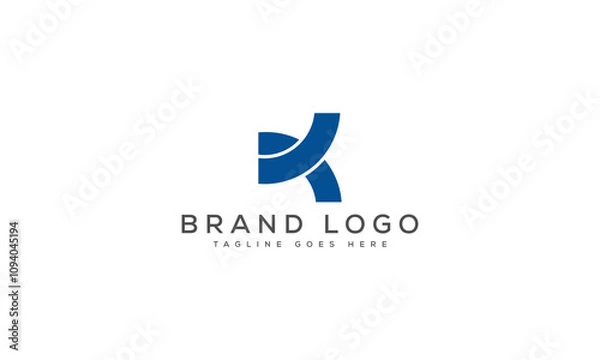 Fototapeta letter K logo design vector template design for brand.