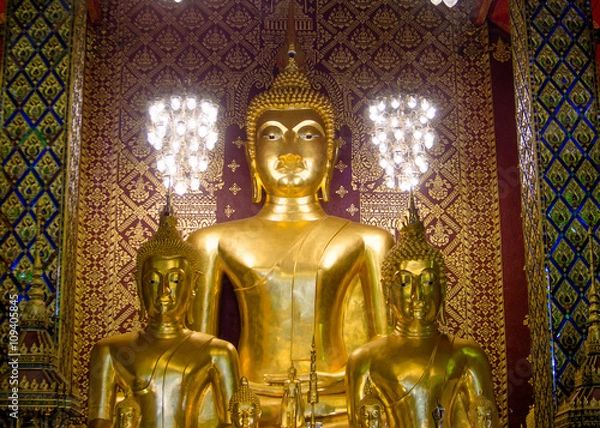 Obraz golden buddha statue 