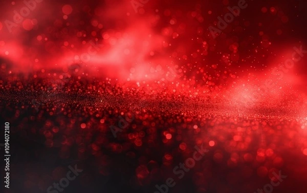 Fototapeta A red background with a lot of red dots