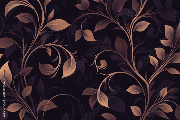 Obraz Floral pattern with vintage style seamless design