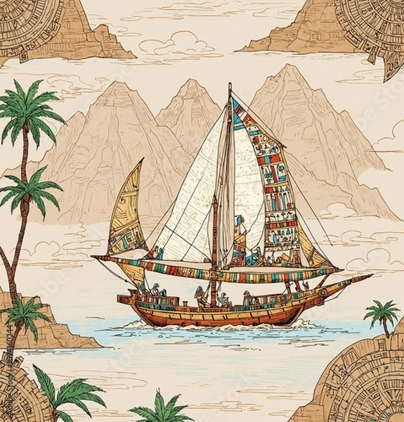 Obraz ancient nile river 