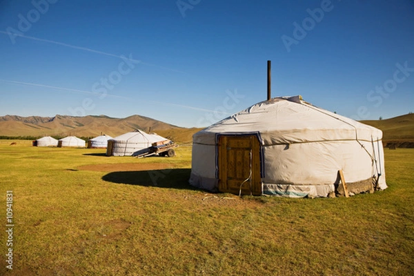 Obraz Gers Mongolia Central Asia