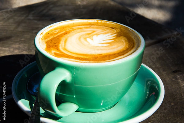 Fototapeta Fresh cup of cappuccino