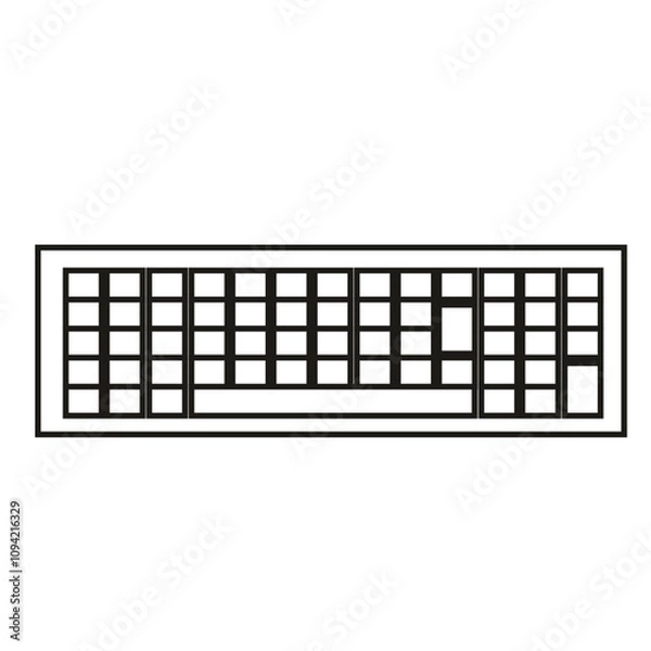 Fototapeta icon keyboard