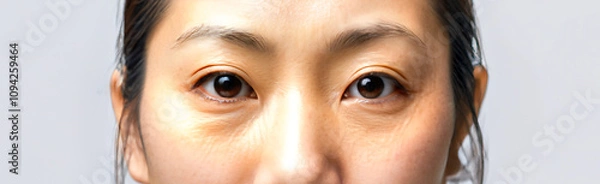 Obraz 中年女性　目元アップ画像