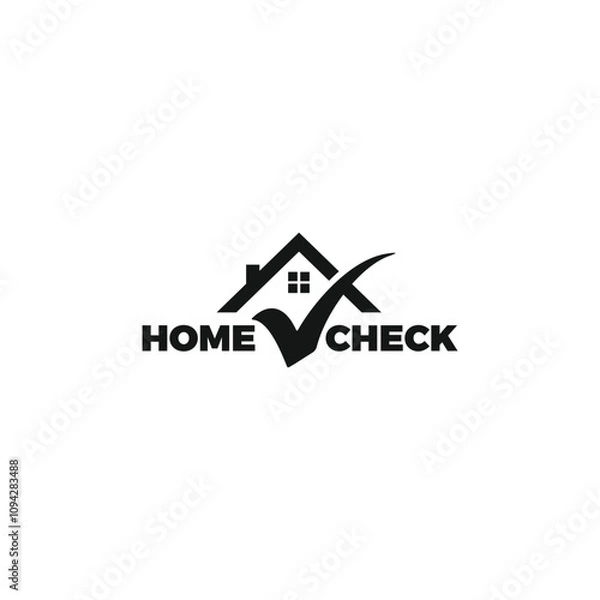 Obraz Home check logo template vector illustration