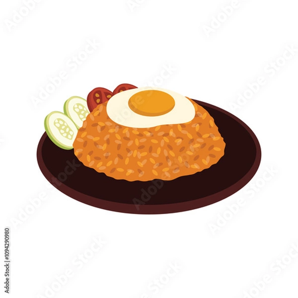 Obraz Fried Rice Vector Illustration - 01