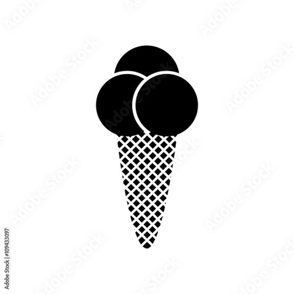 Obraz  Ice Cream icon vector
