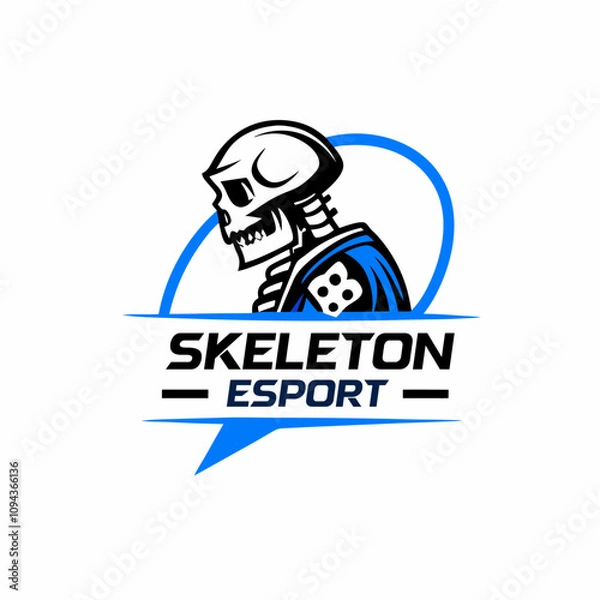 Obraz skeleton esport logo v2