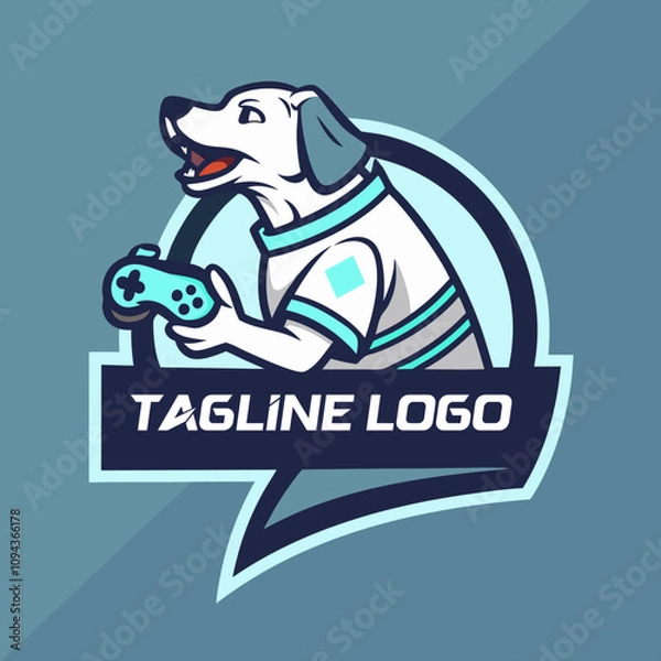 Obraz logo esport dog