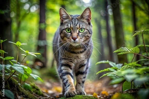 Obraz cat in the woods