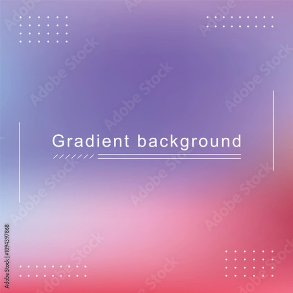 Fototapeta Modern Poster Gradient Mesh Background Template