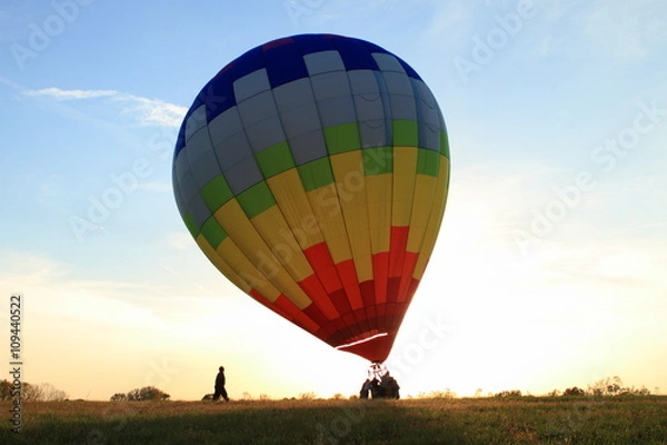 Obraz Hot Air Balloon landing