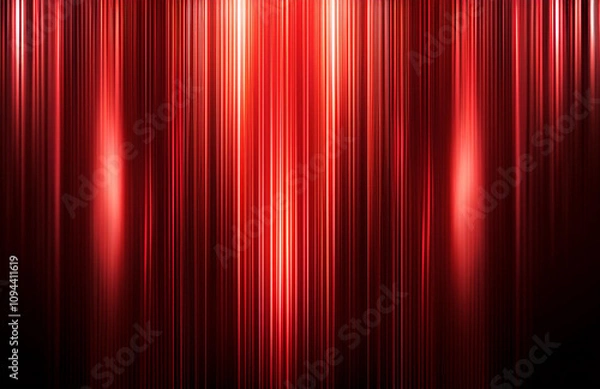 Obraz Abstract background with glowing red lines
