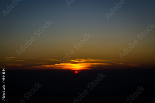 Fototapeta Sunset sky stratosphere background