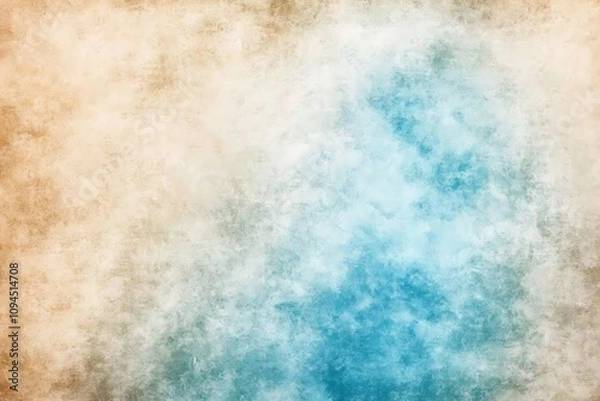 Fototapeta Abstract textured background with soft gradients of beige and blue hues.