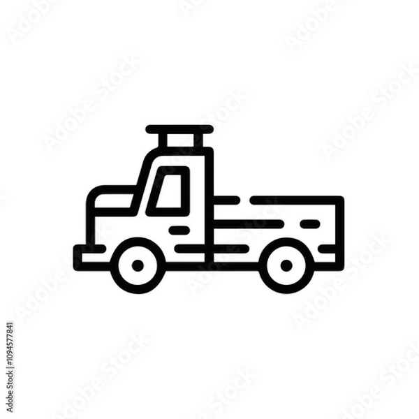 Obraz Truck icon symbol vector image illustration
