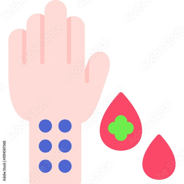 Fototapeta Allergy Test Icon