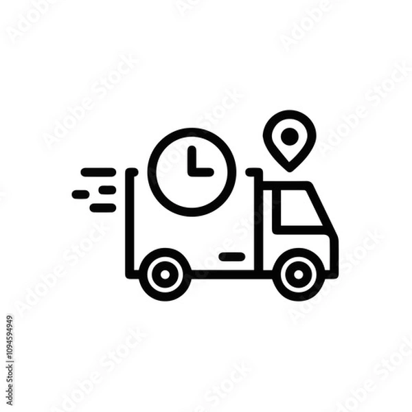 Obraz Truck icon symbol vector illustration
