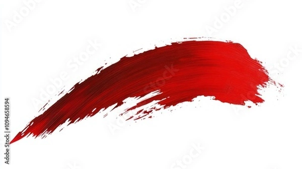 Obraz Dynamic Red Brushstroke Abstract Art