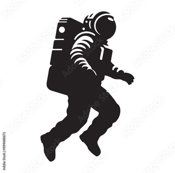 Obraz Astronaut vector silhouette Sh