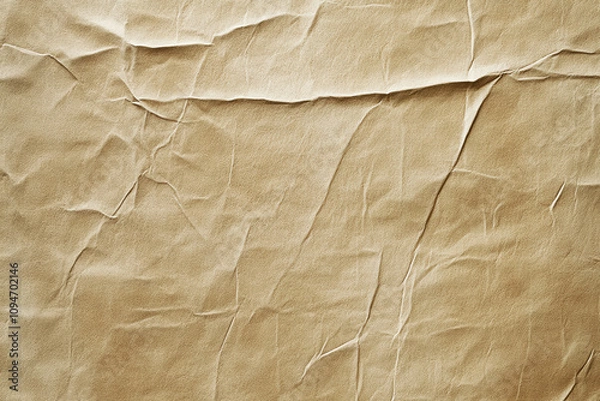 Fototapeta Light Brown Paper Texture – Subtle Creased Background Design