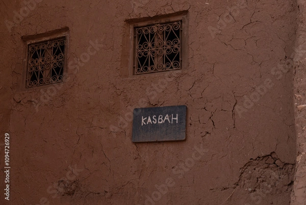 Obraz Kasbah in Morocco is a traditional architectural structure that served as a fortress or fortified residence.