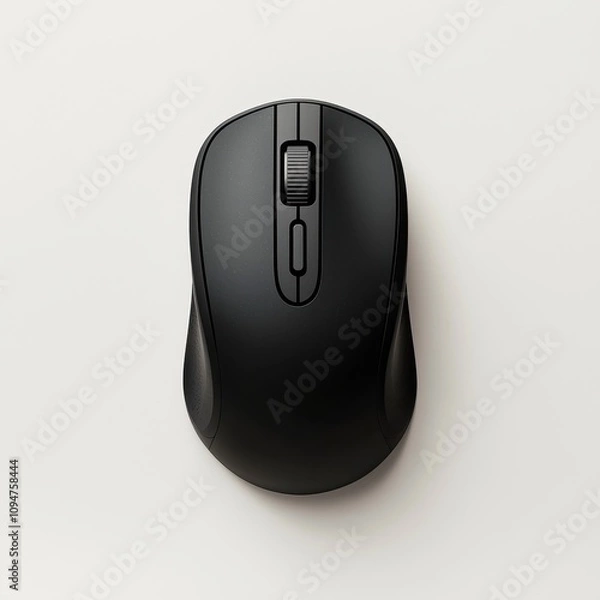 Obraz Innovative wireless mouse design modern office product photography minimalist environment top view